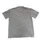 Gray polo shirt on a white background