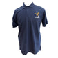 Navy blue polo shirt with 'Alaska' and an eagle emblem on a white background