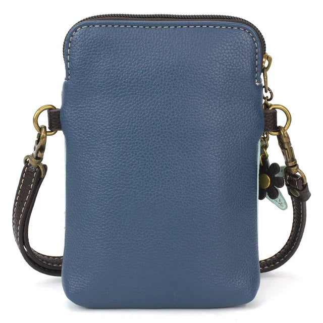 2 WHALES CROSSBODY PHONE BAG