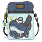 2 WHALES CROSSBODY PHONE BAG