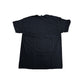 Black t-shirt on a white background