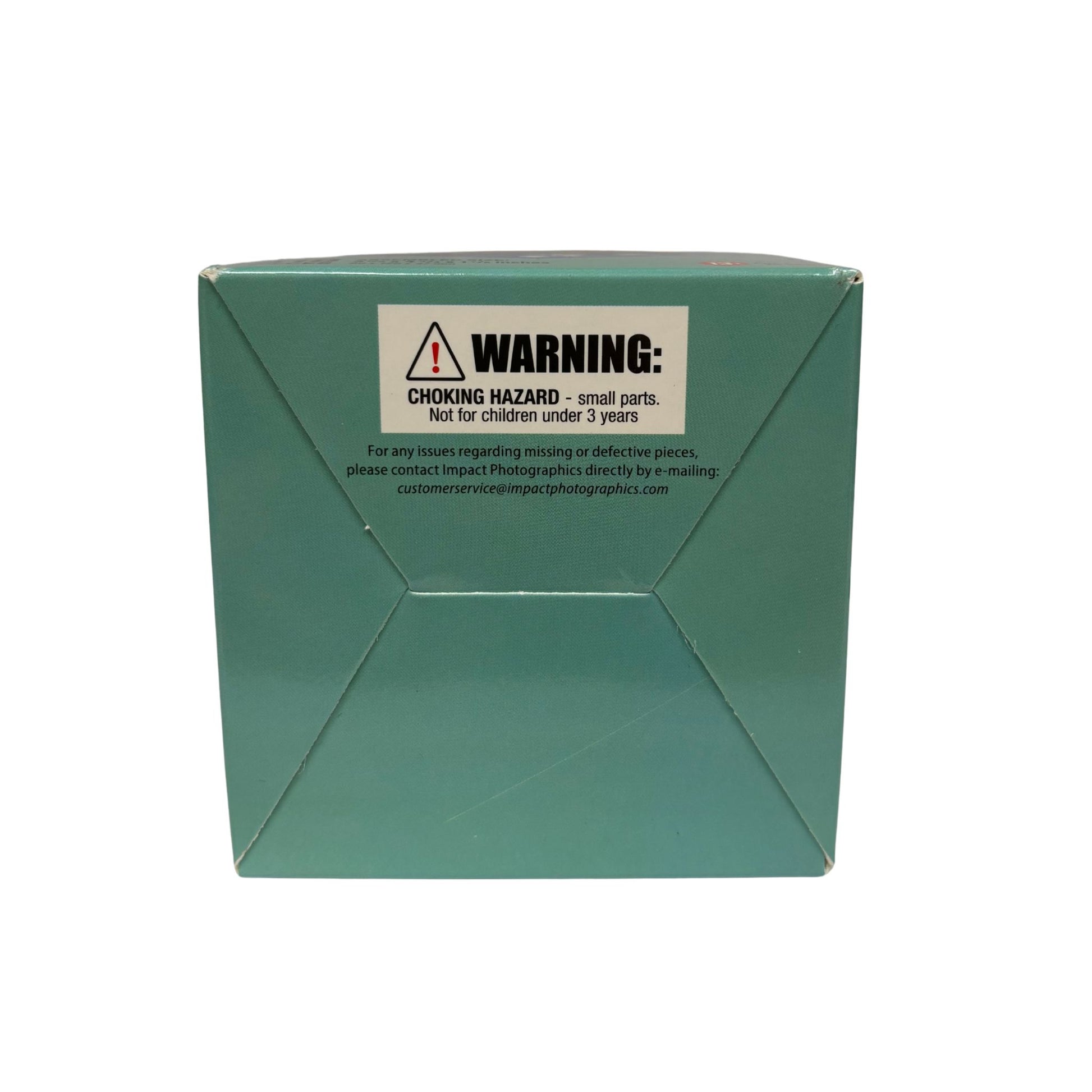 Green box with a warning label on a white background
