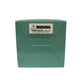 Green box with a warning label on a white background
