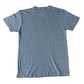 Blue t-shirt on a white background