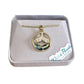 Golden necklace with a whale tail