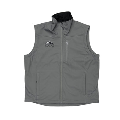 Gray vest with 'Alaska' logo 