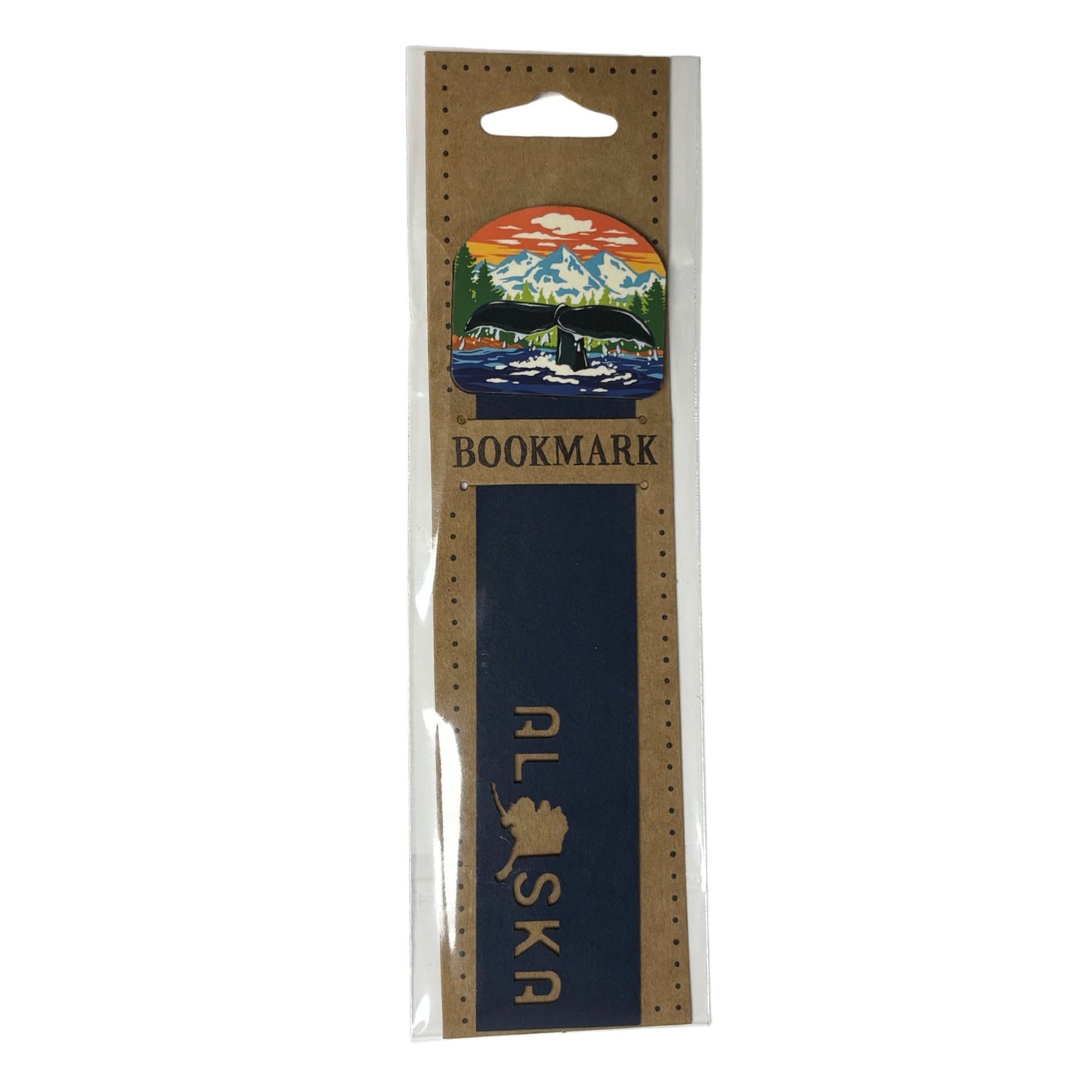 Bookmark with whale tail design