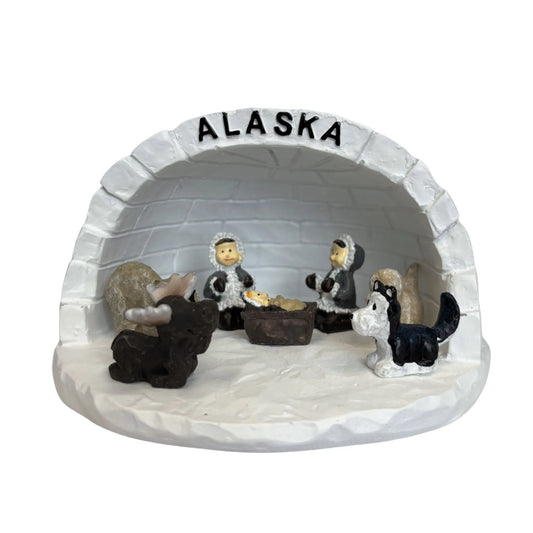 Alaskan themed nativity set