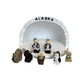 Alaskan themed nativity set 