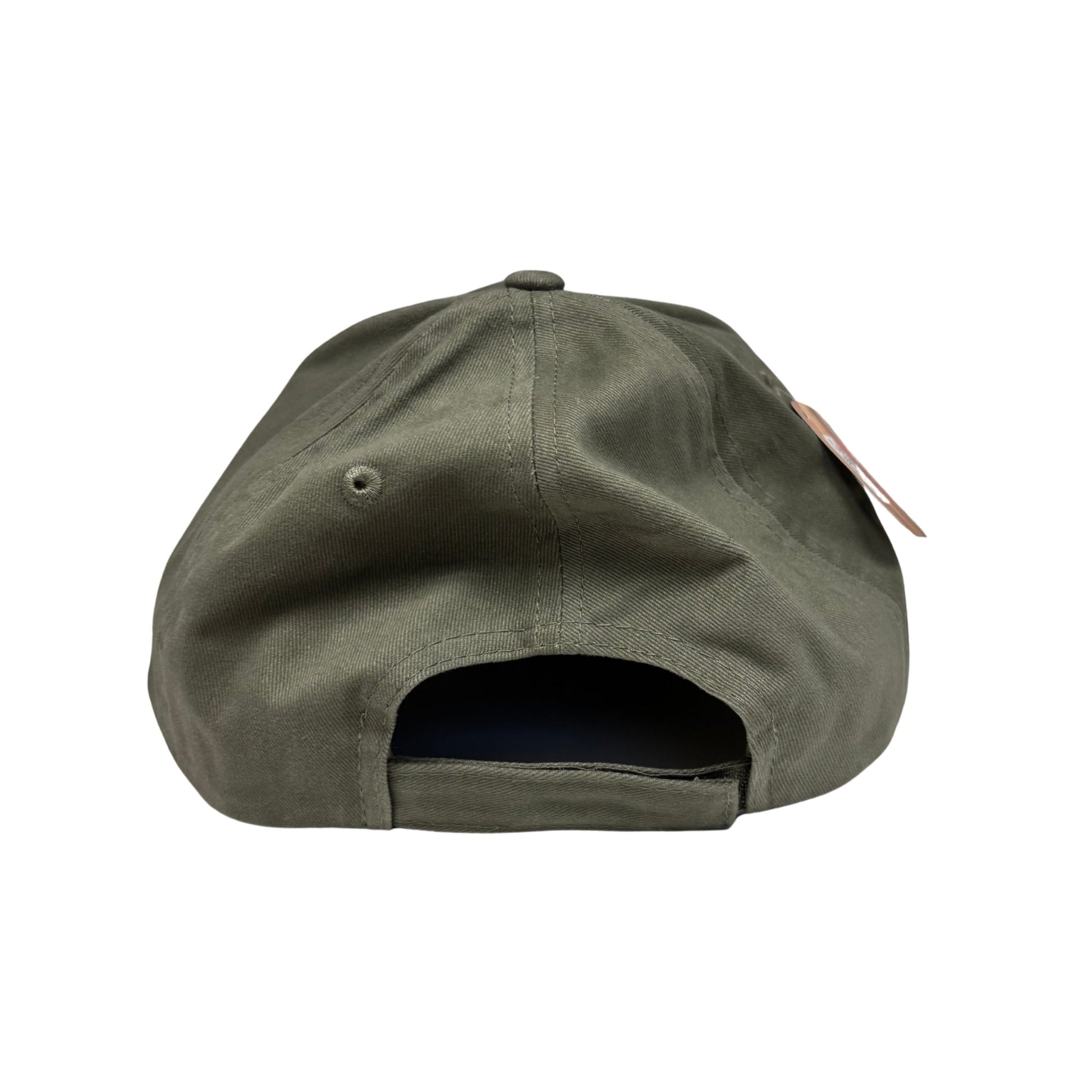 Green baseball cap on a white background
