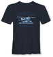 Float plane design with "Ketchikan Alaska" Text on t-shirt on white background