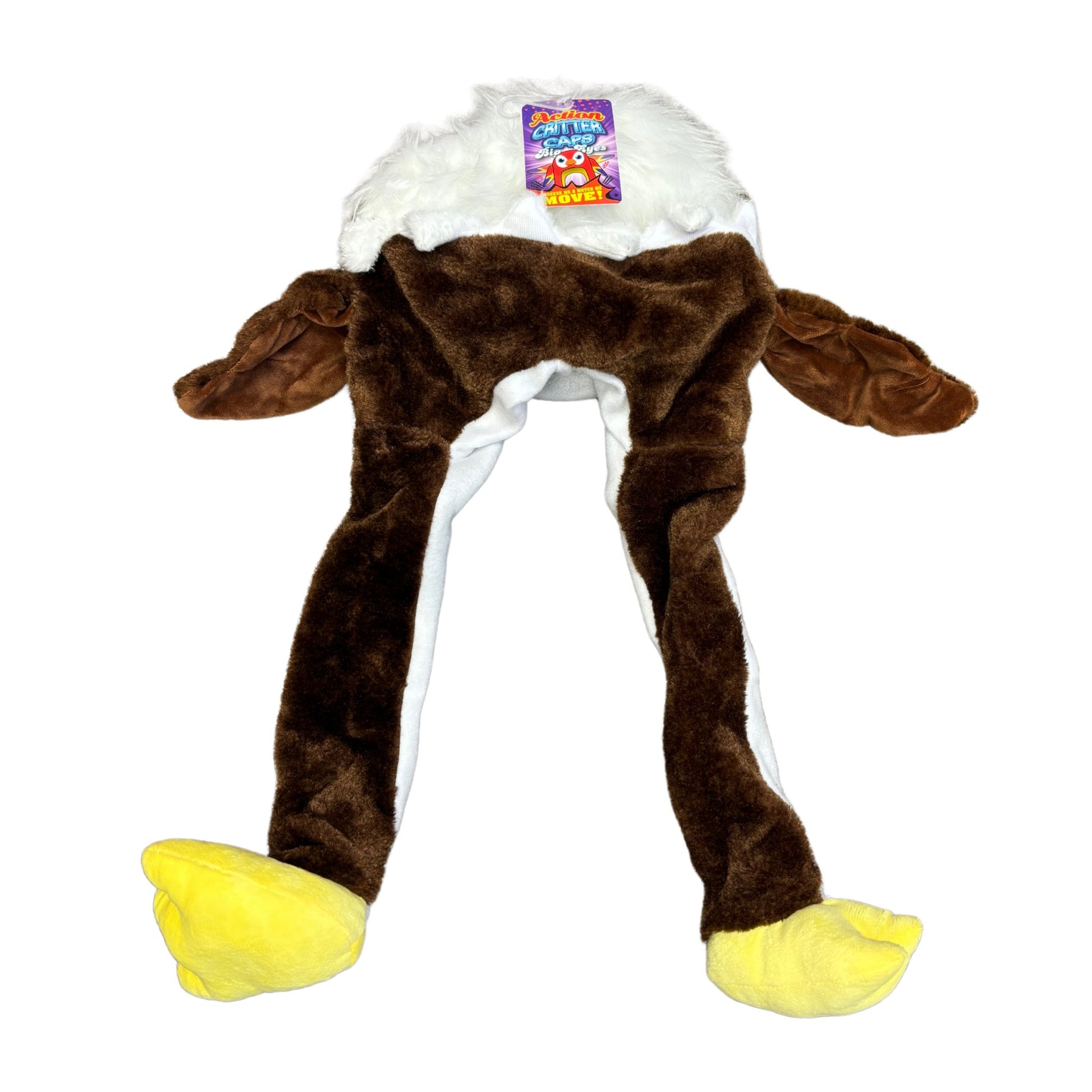 Plush eagle hat