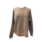 Brown sweatshirt with 'ALASKA' text on a white background
