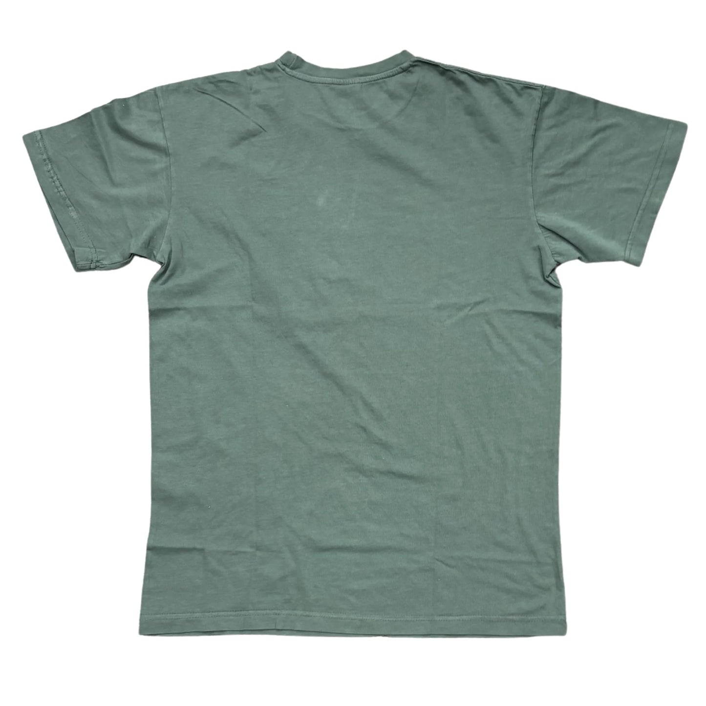 Green t-shirt on a white background