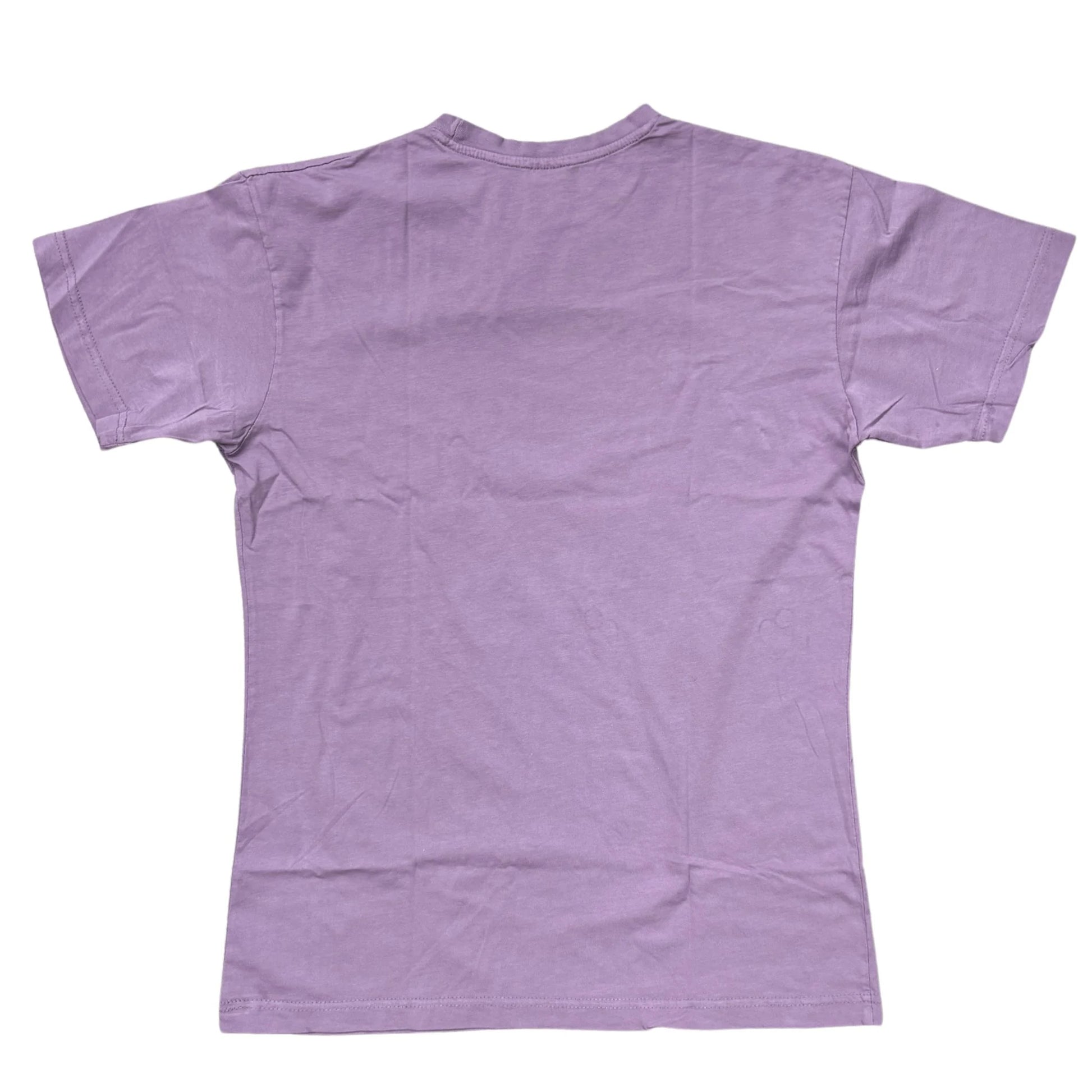 Purple t-shirt on a white background