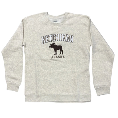 Sweatshirt with 'Ketchikan Alaska' and moose graphic 