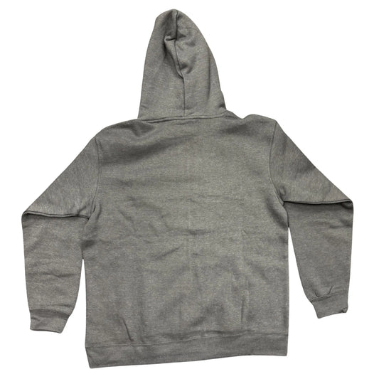 Gray hoodie on a white background