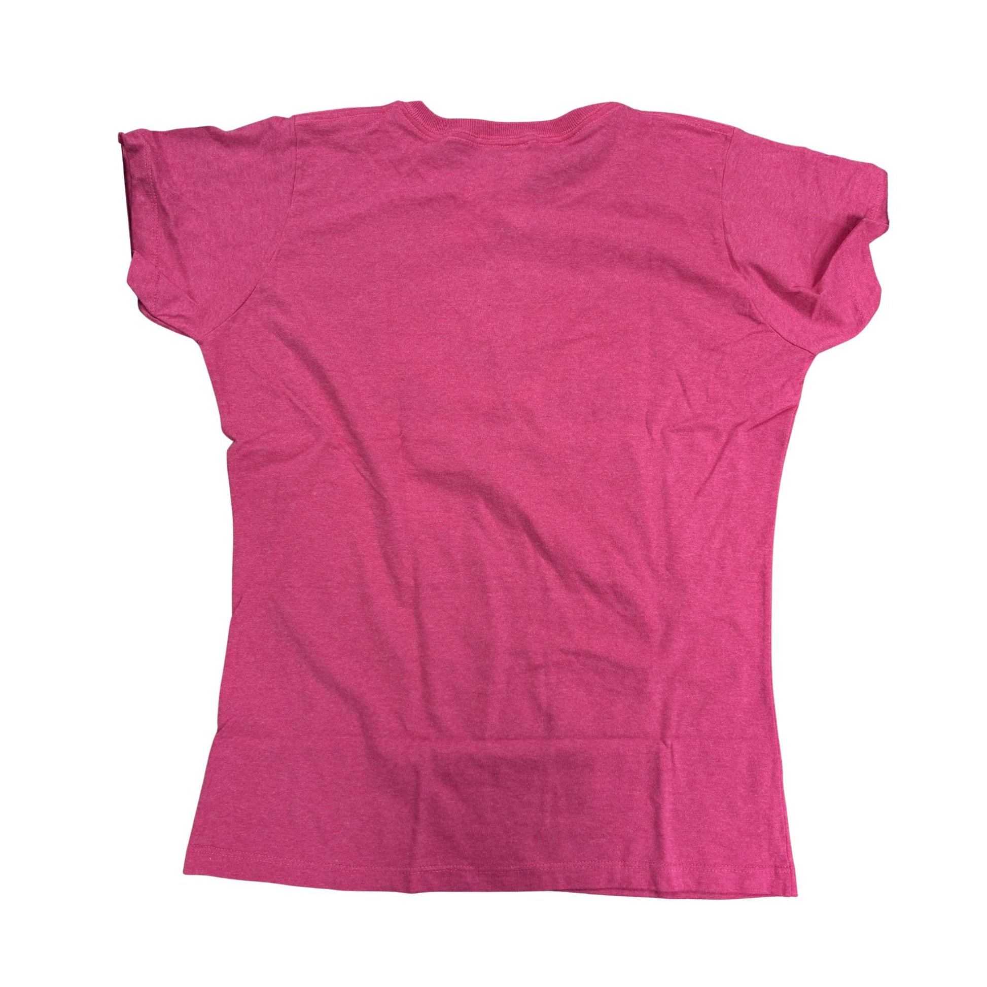 Pink t-shirt on a white background