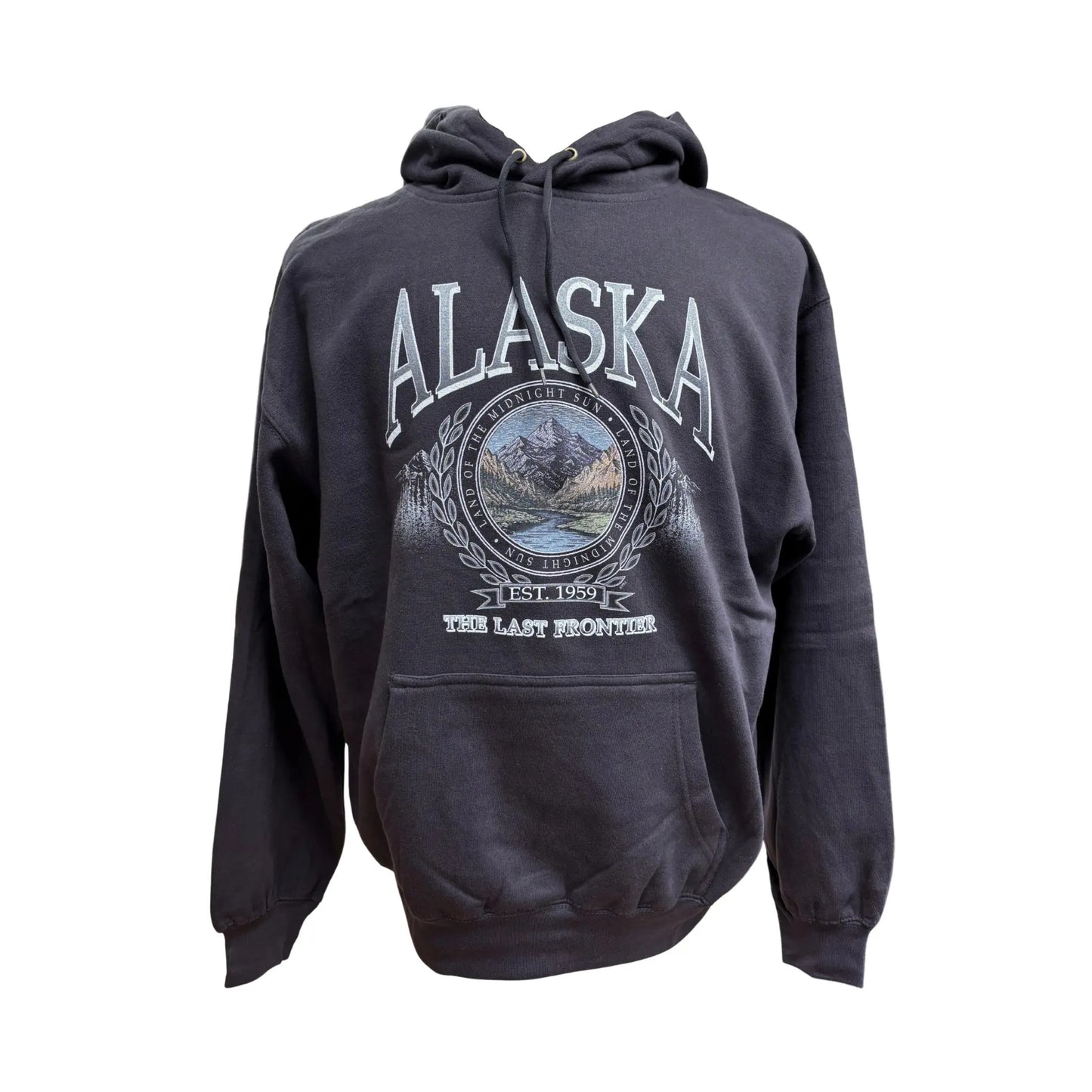 Black Hoodie with Alaska Design