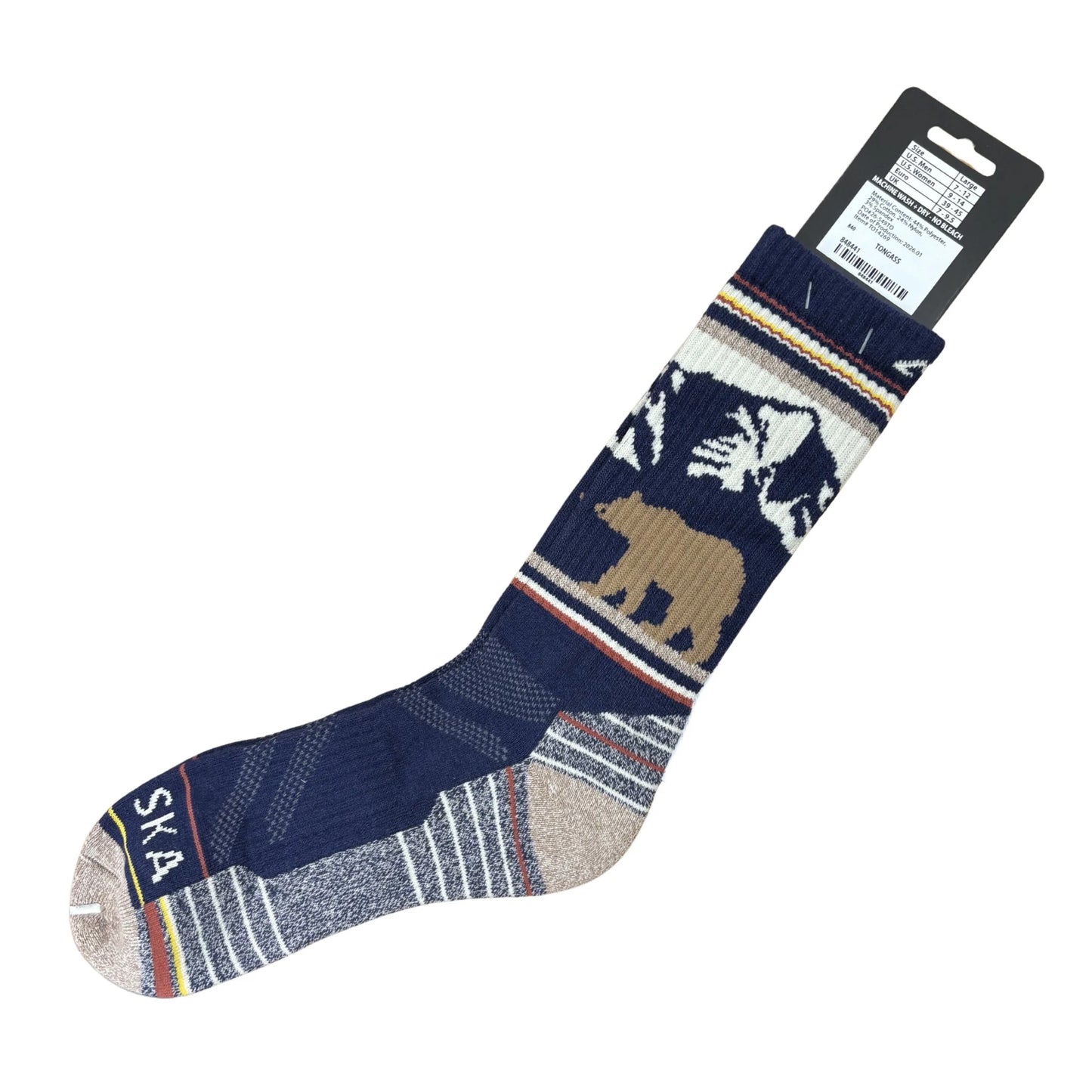Sock with bear design 