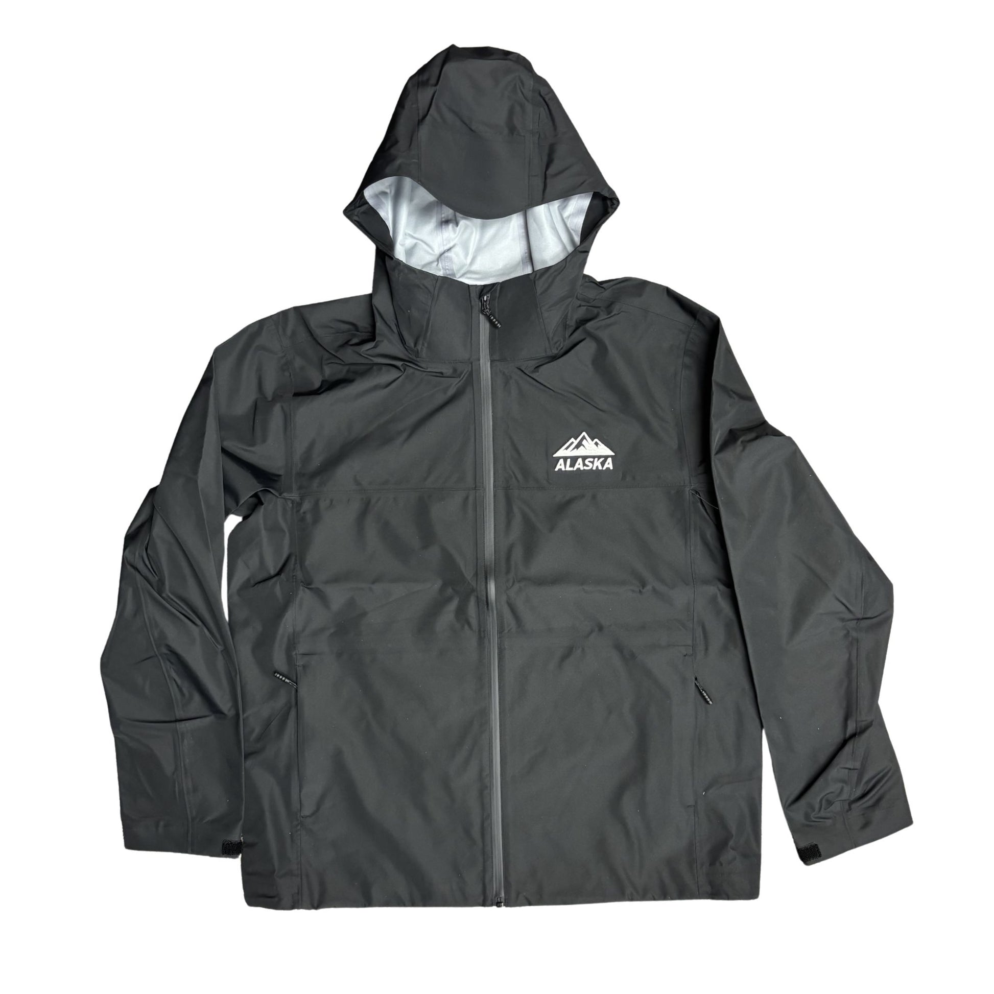 Men's Black colored Alaska rain jacket