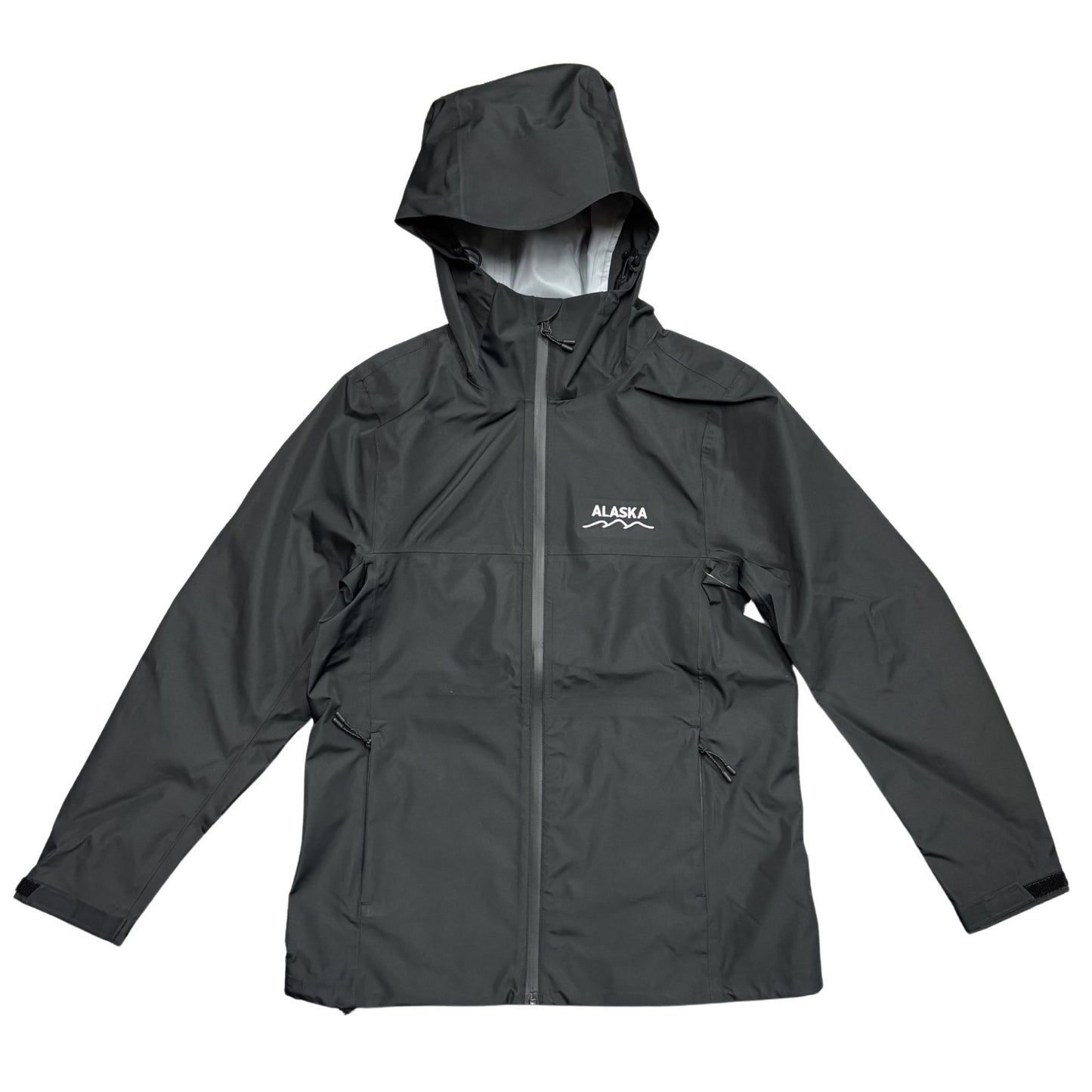 Black alaska rain jacket