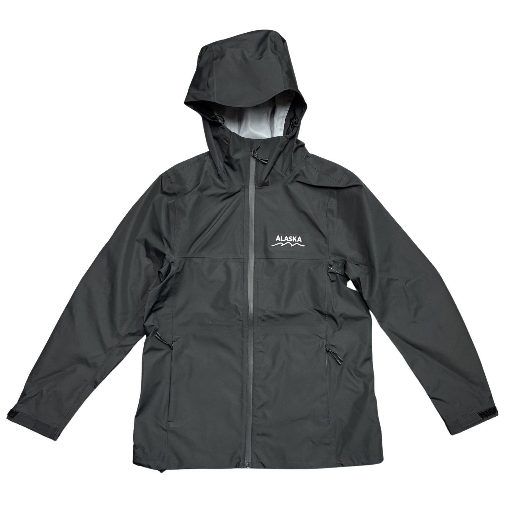Black alaska rain jacket