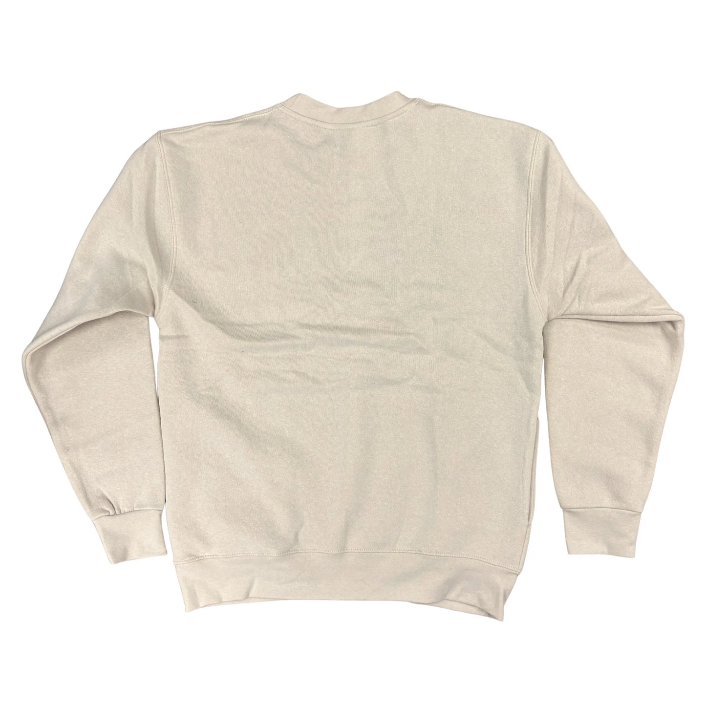 Beige sweatshirt on a white background