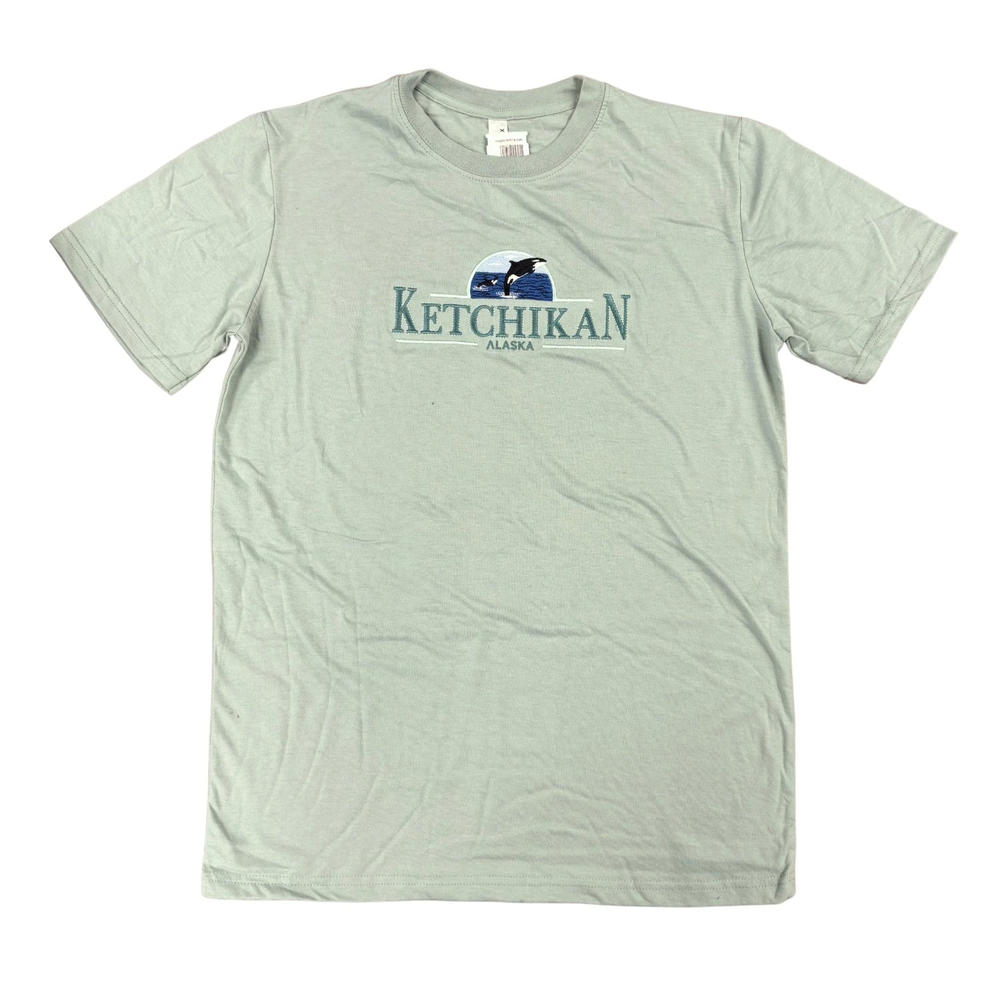Light green t-shirt with 'Ketchikan Alaska' embroidery