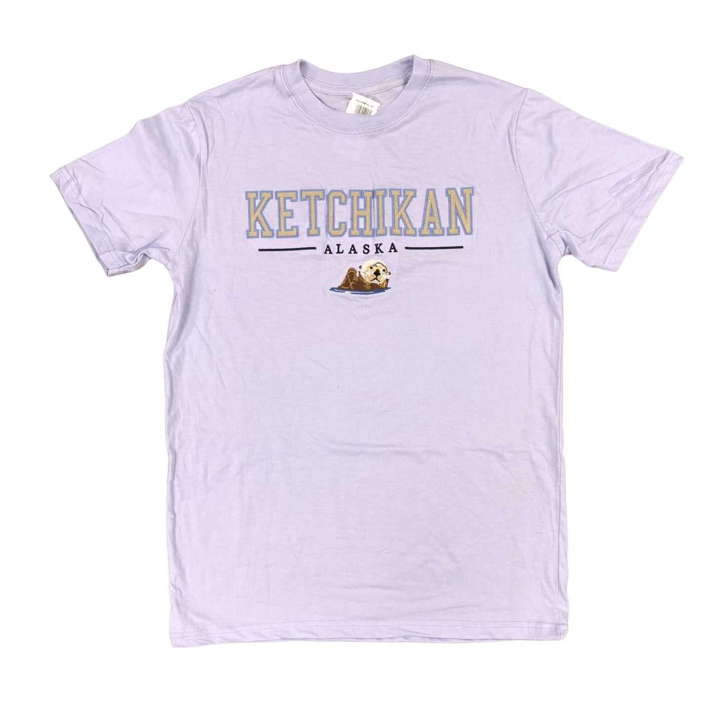 Light purple t-shirt with 'Ketchikan Alaska' text and otter graphic 