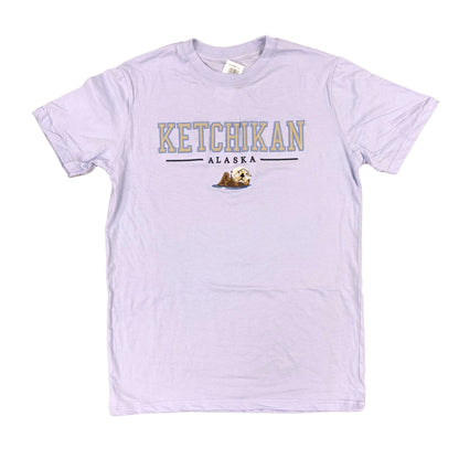 Light purple t-shirt with 'Ketchikan Alaska' text and otter graphic 