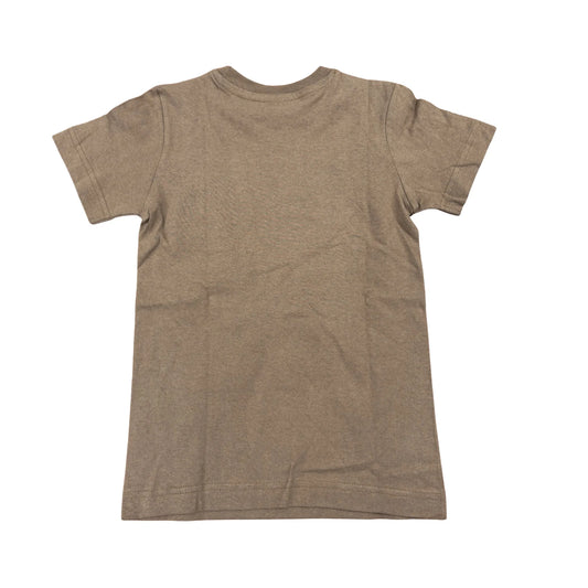 Brown t-shirt on a white background