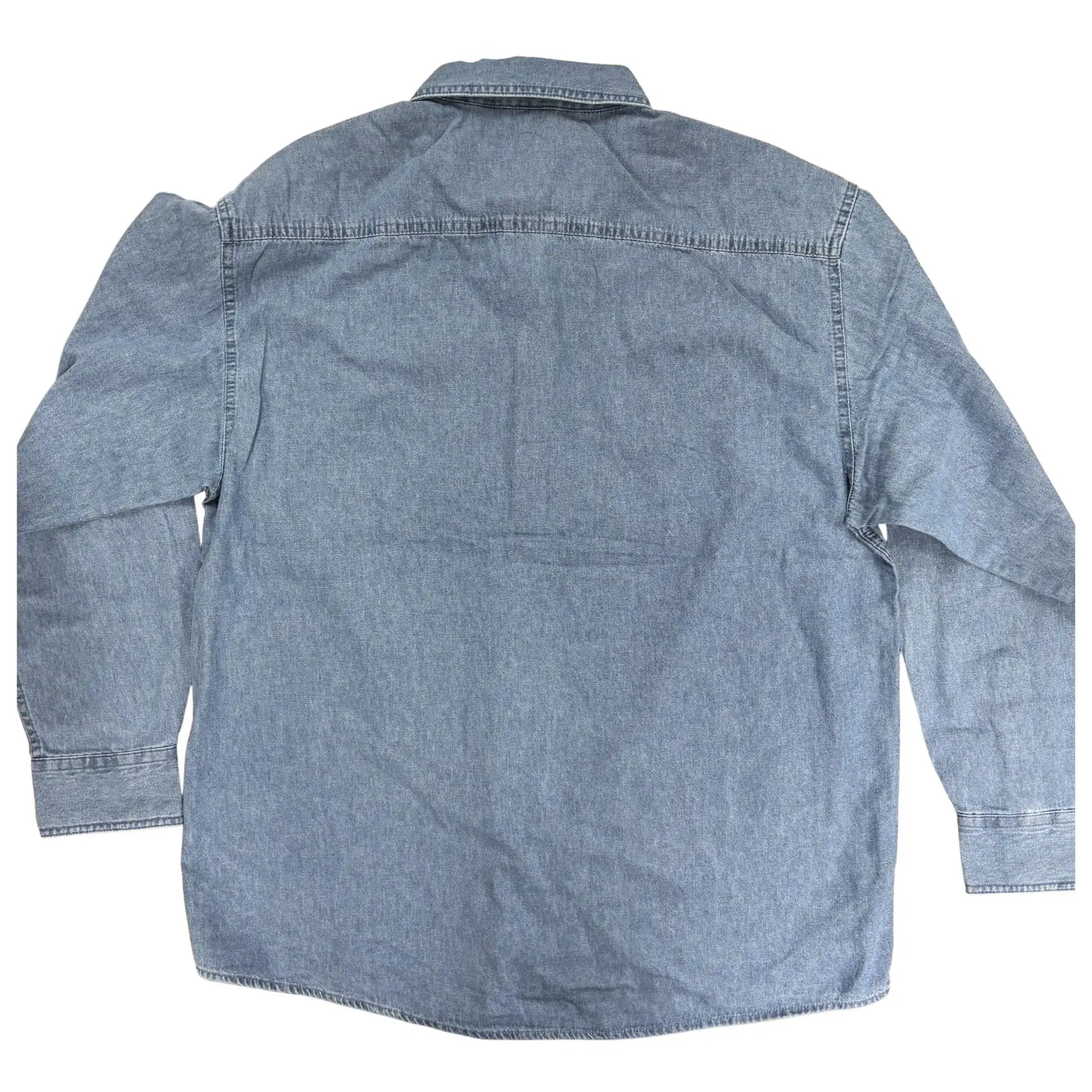 Back of denim long sleeve