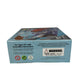 Box with warning label and assembly instructions on a white background