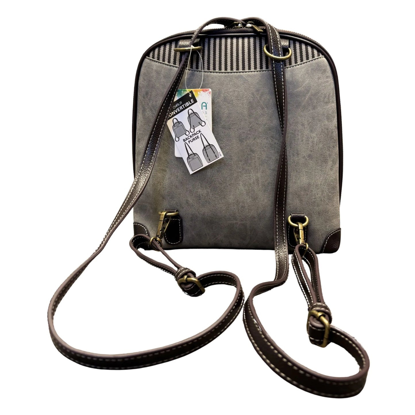 Back of Convertible backpack