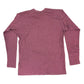 Red maroon long-sleeve shirt on a white background