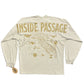 Long-sleeve shirt with 'Inside Passage' text and map design on a white background