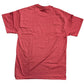 Back of Cardinal Heather t-shirt