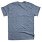 Back of blue t-shirt