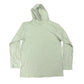 Light green hooded long sleeve on a white background