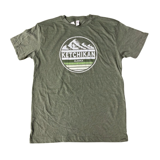 Green t-shirt with 'Ketchikan Alaska' graphic
