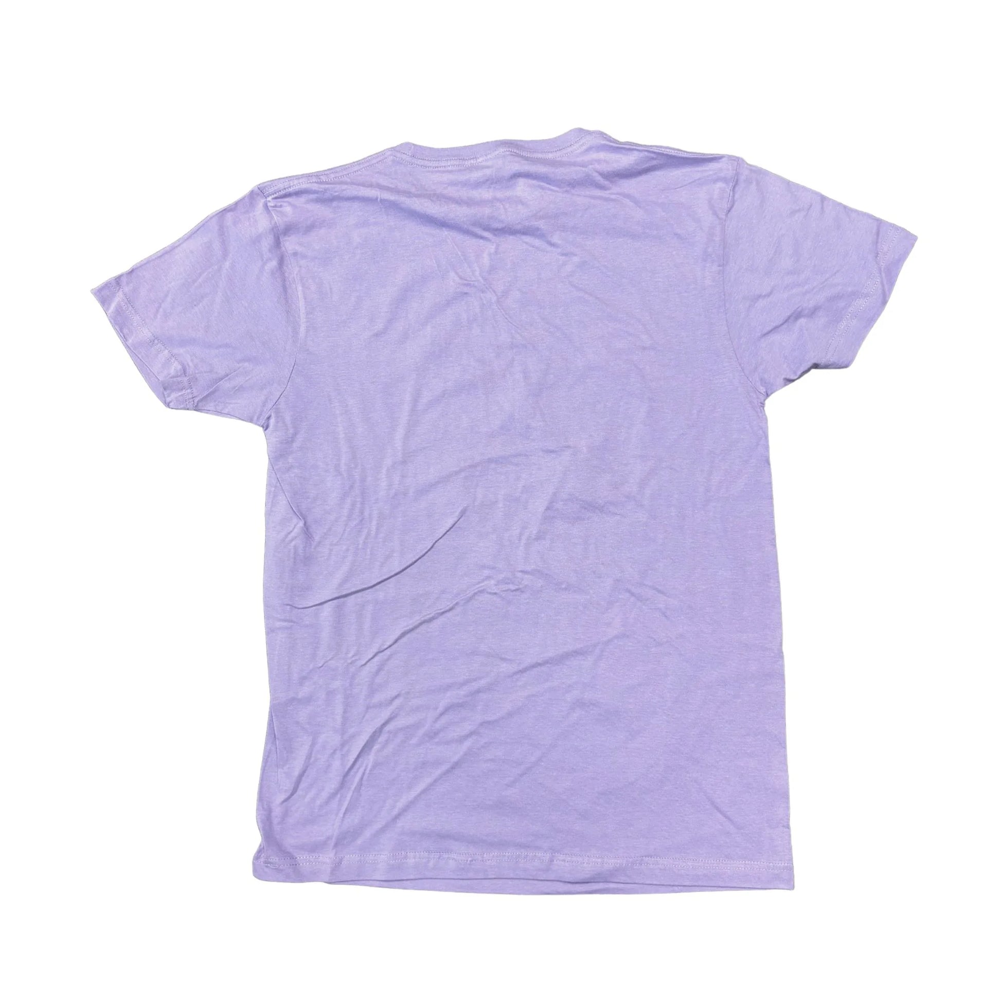 Purple t-shirt on a white background