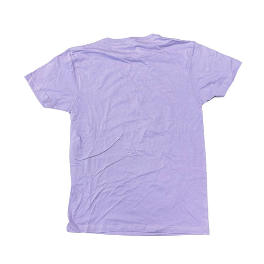 Purple t-shirt on a white background