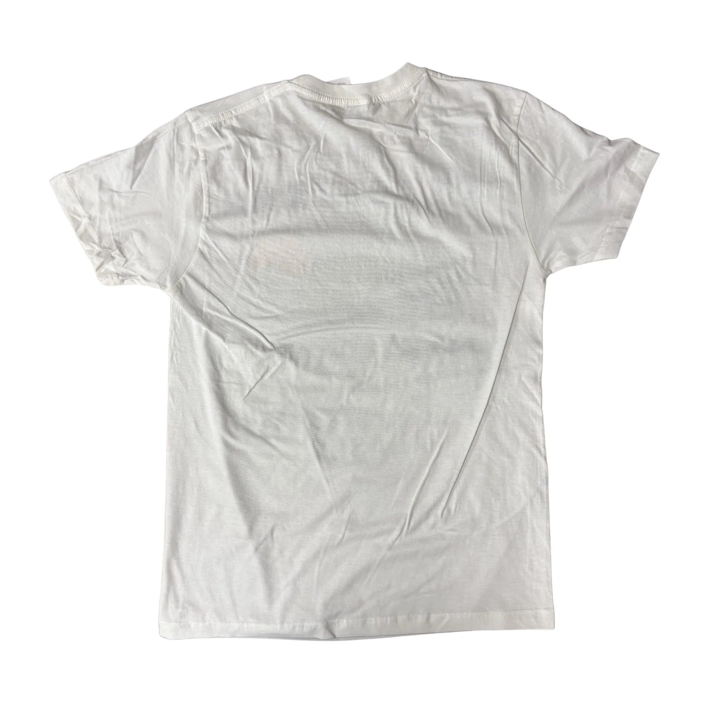 White t-shirt on a white background
