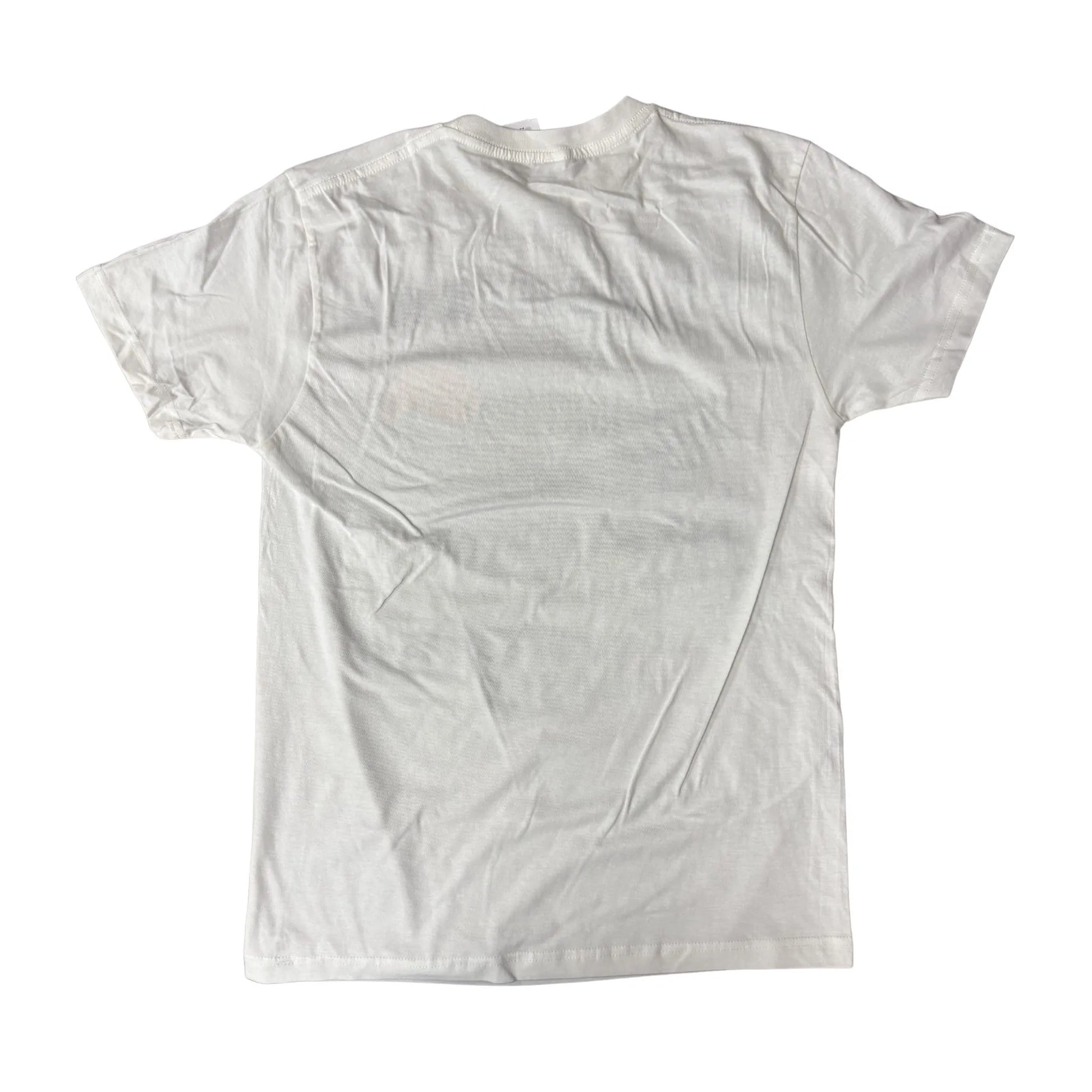 White t-shirt on a white background