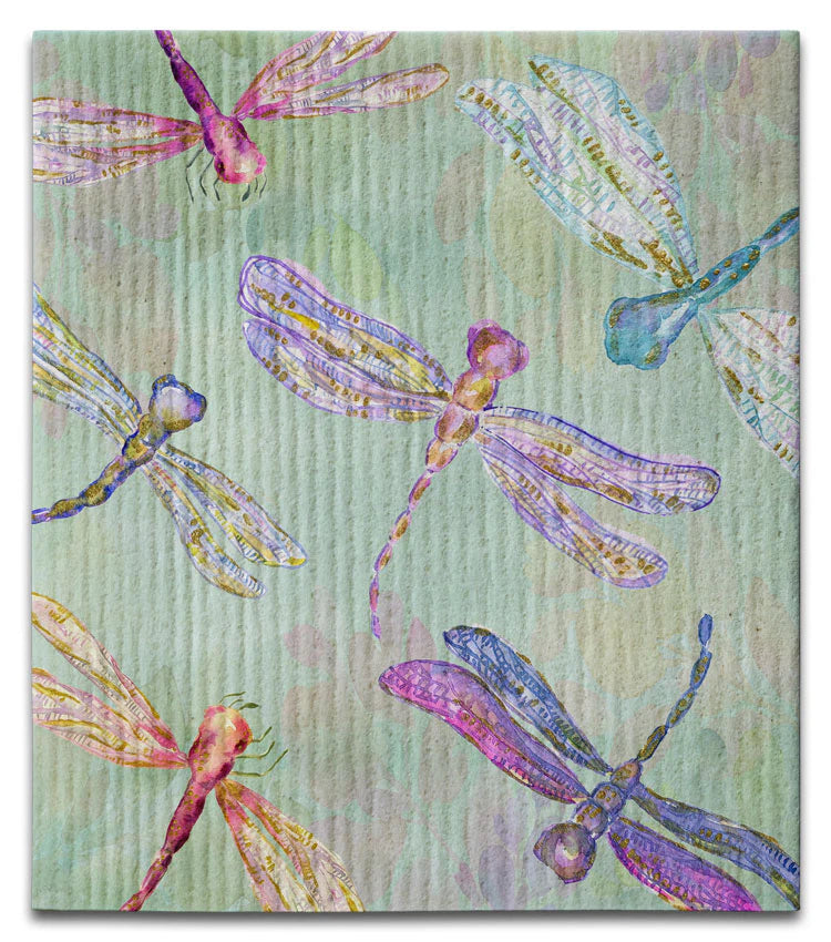 REPEATING DRAGONFLY ECO DISHCLOTH