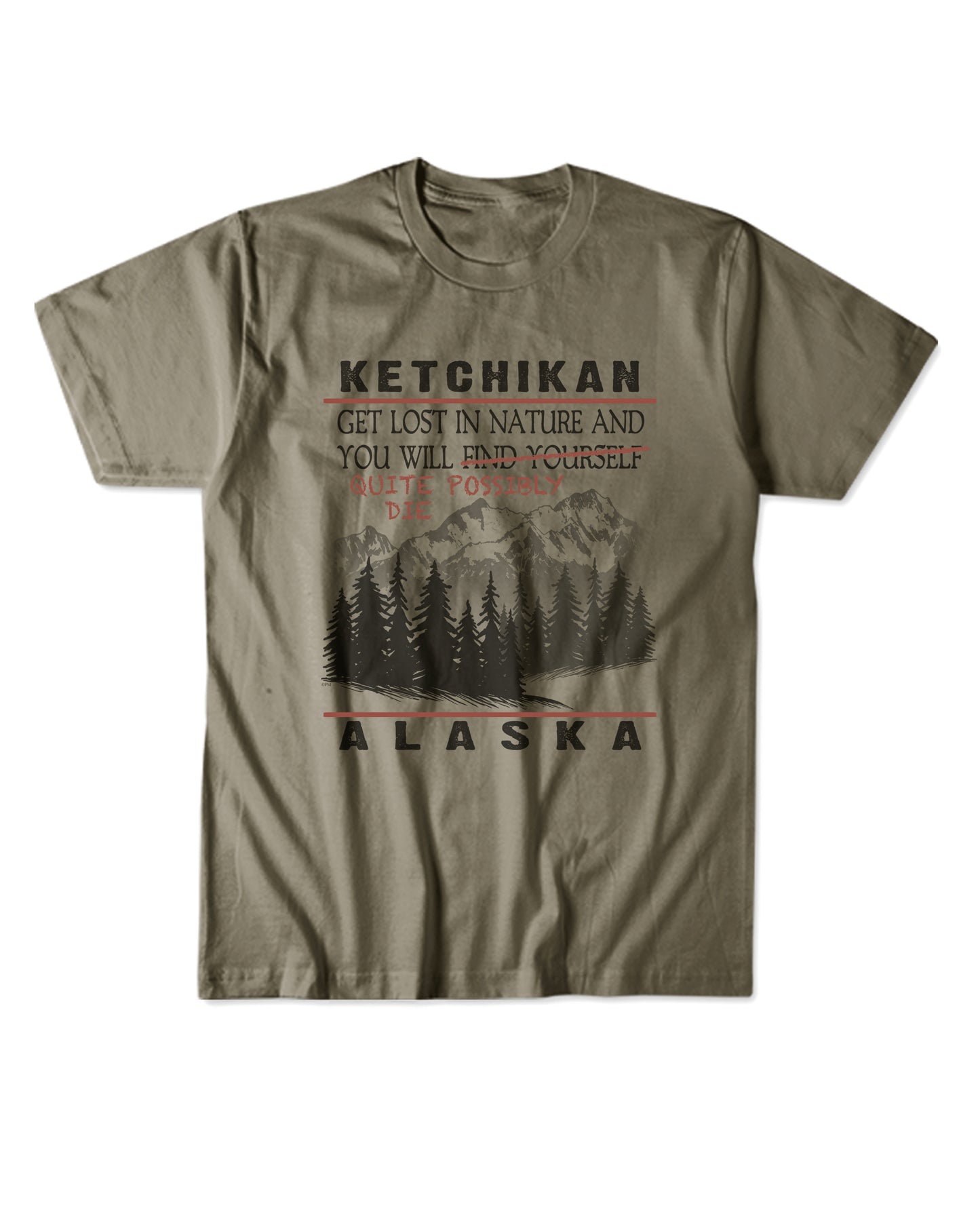 JOKE SHIRT- GET LOST MOUNTAIN