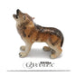 Wolf figurine with 'little Critterz' branding on a white background
