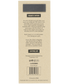 Back of a magnetic notepad packaging with text and branding information.