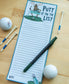 PUTT IT ON THE LIST MAGNETIC NOTEPAD